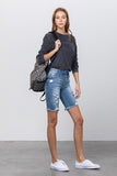 HIGH RISE BERMUDA MIDI SHORTS