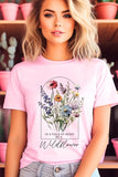 Roses Wildflower Floral Meadow Graphic T Shirts