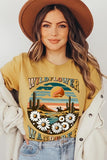 Wildflower Wanderer Desert Graphic T Shirts