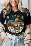 Wildflower Wanderer Desert Graphic T Shirts