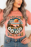 Wildflower Wanderer Desert Graphic T Shirts