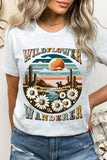 Wildflower Wanderer Desert Graphic T Shirts