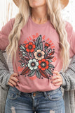 Wild Free Flowers Graphic T Shirts