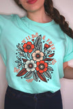 Wild Free Flowers Graphic T Shirts
