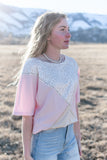 Pastel Pink Combo Shirt