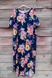 Floral Print Maxi Plus Size